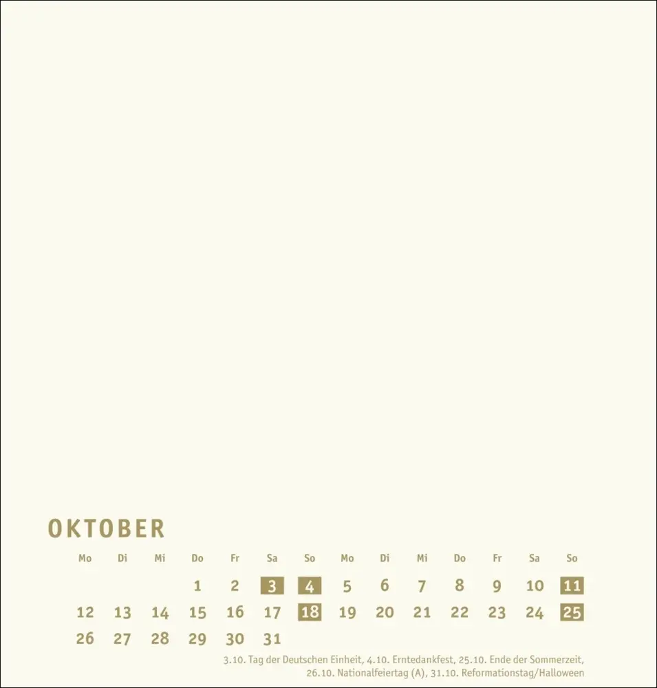 Bild: 9783756409853 | Premium-Bastelkalender gold mittel 2026 | Kalender | Spiralbindung
