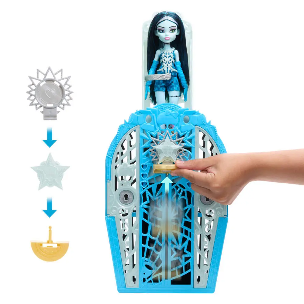 Bild: 194735259953 | Monster High Verborgene Schätze Frankie Puppe | Offene Verpackung
