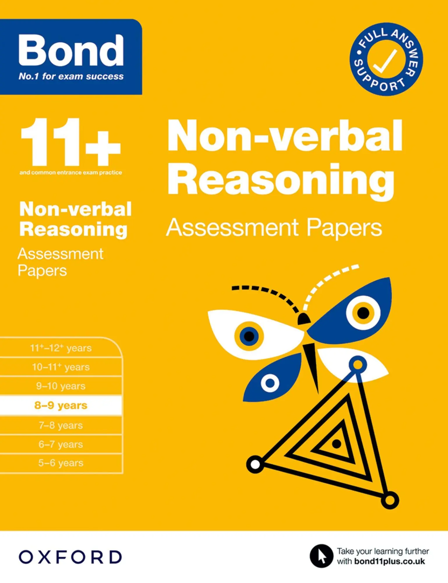Cover: 9780192779953 | Bond 11+: Non-verbal Reasoning Assessment Papers 8-9 years (for GL...