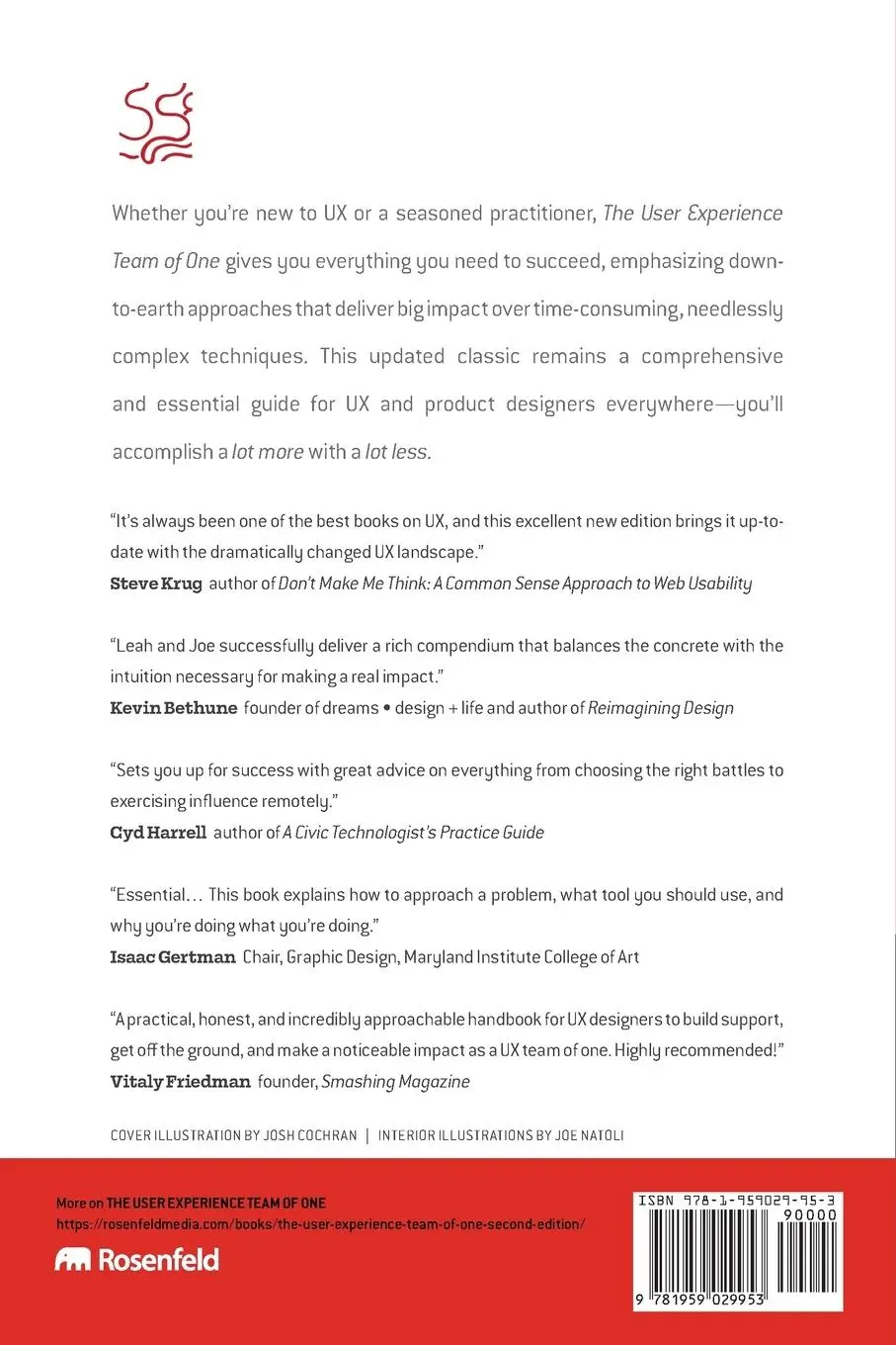 Rückseite: 9781959029953 | The User Experience Team of One | A Research and Design Survival Guide