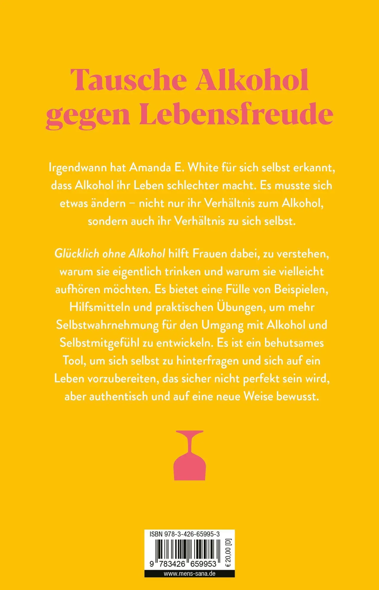Rückseite: 9783426659953 | Glücklich - ohne Alkohol | Ein Guide für Frauen | Amanda E. White