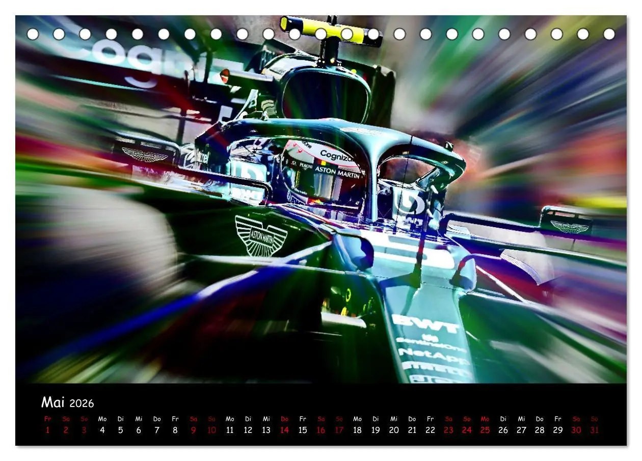 Bild: 9783457589953 | Formel 1 - Benzin im Blut (Tischkalender 2026 DIN A5 quer),...