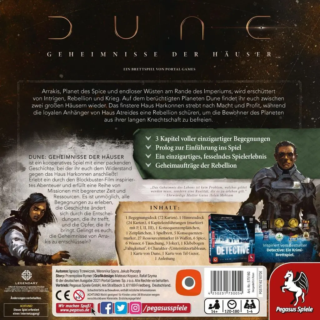 Bild: 4250231730054 | Dune - Geheimnisse der Häuser (Portal Games) | Ignacy Trzewiczek