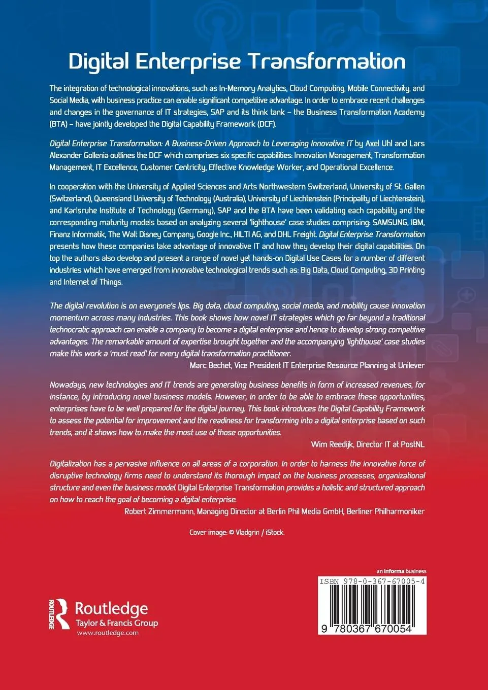 Rückseite: 9780367670054 | Digital Enterprise Transformation | Axel Uhl (u. a.) | Taschenbuch
