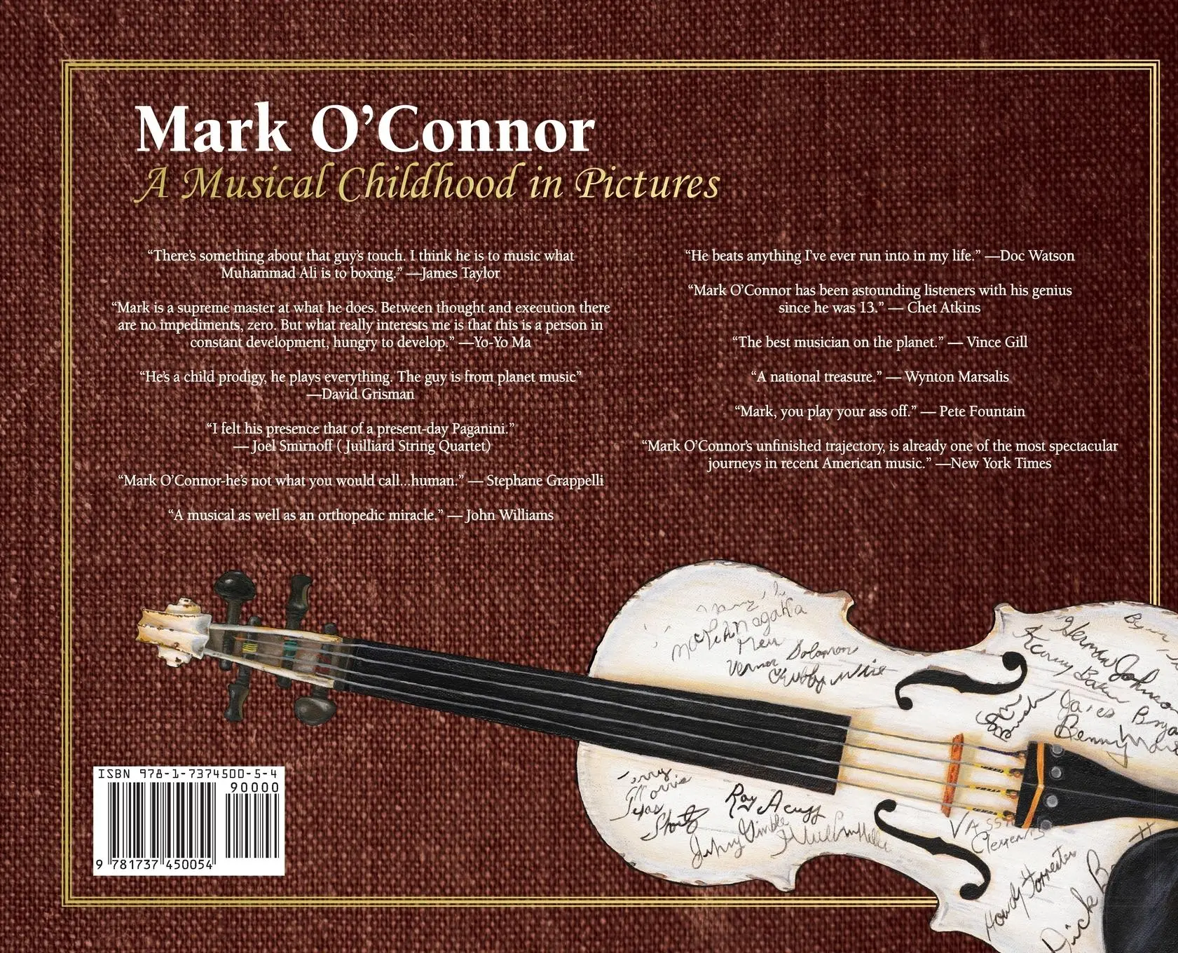Rückseite: 9781737450054 | A Musical Childhood in Pictures | Mark O'Connor | Buch | Gebunden