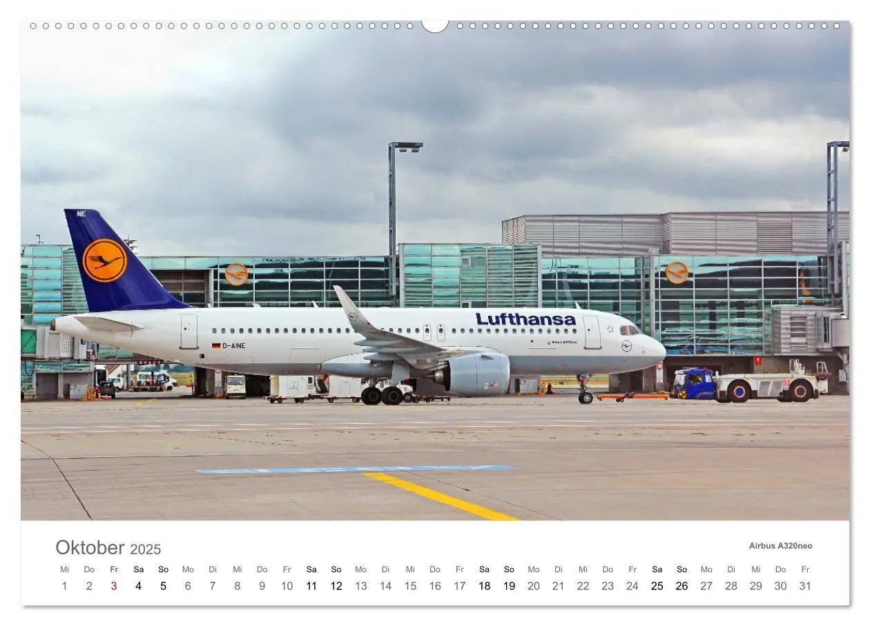 Bild: 9783435130054 | Große und kleine Flieger am Flughafen (Wandkalender 2025 DIN A2...