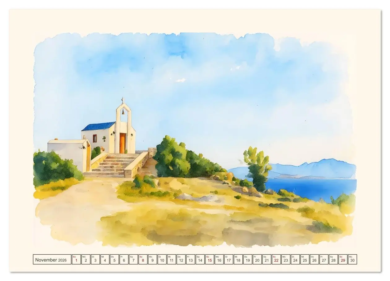 Bild: 9783516620054 | Dodekanes-Insel Kos (Wandkalender 2026 DIN A3 quer), CALVENDO...