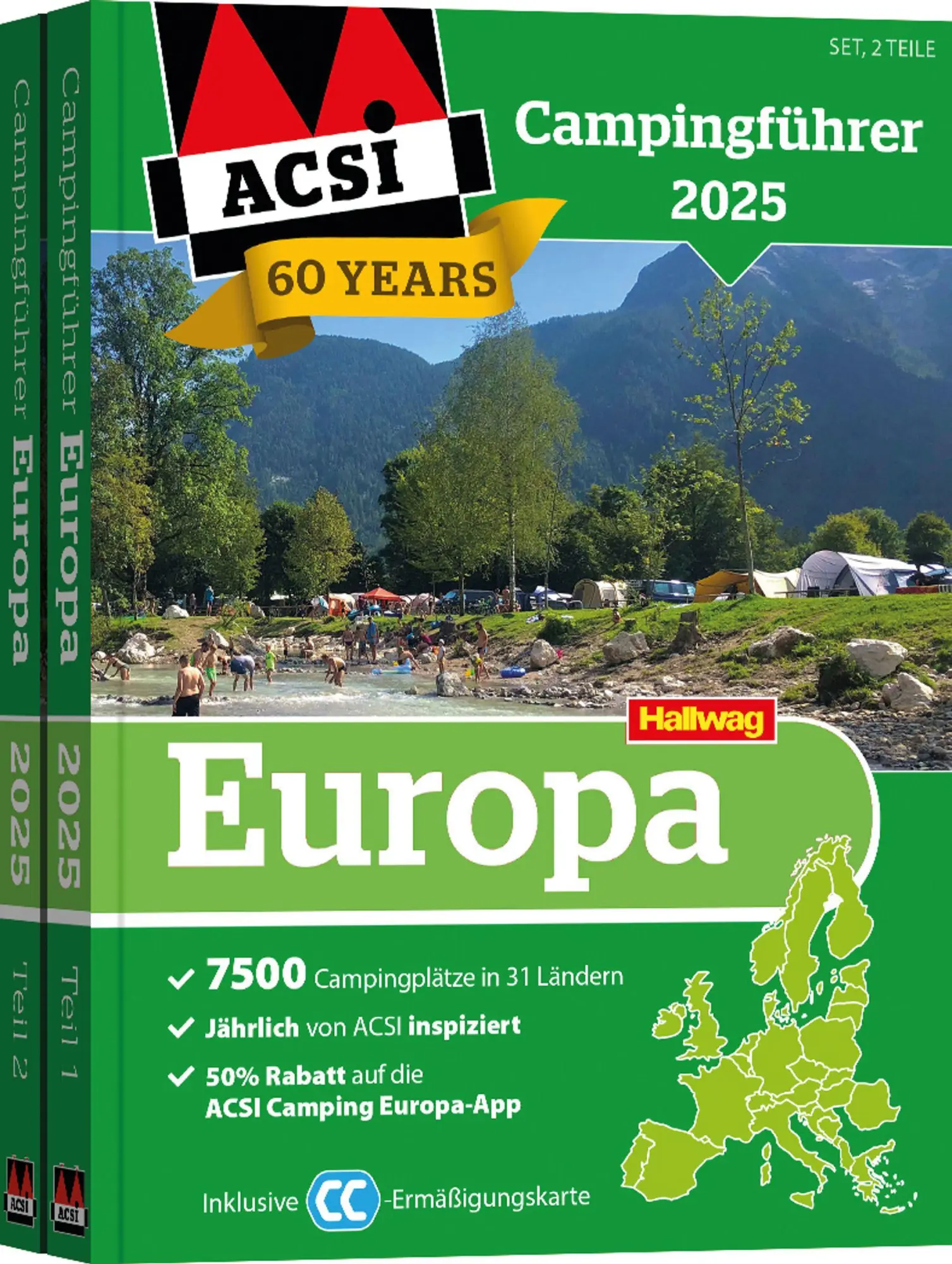 Cover: 9783828330054 | ACSI Campingführer Europa 2025 | Taschenbuch | Hallwag ACSI Führer