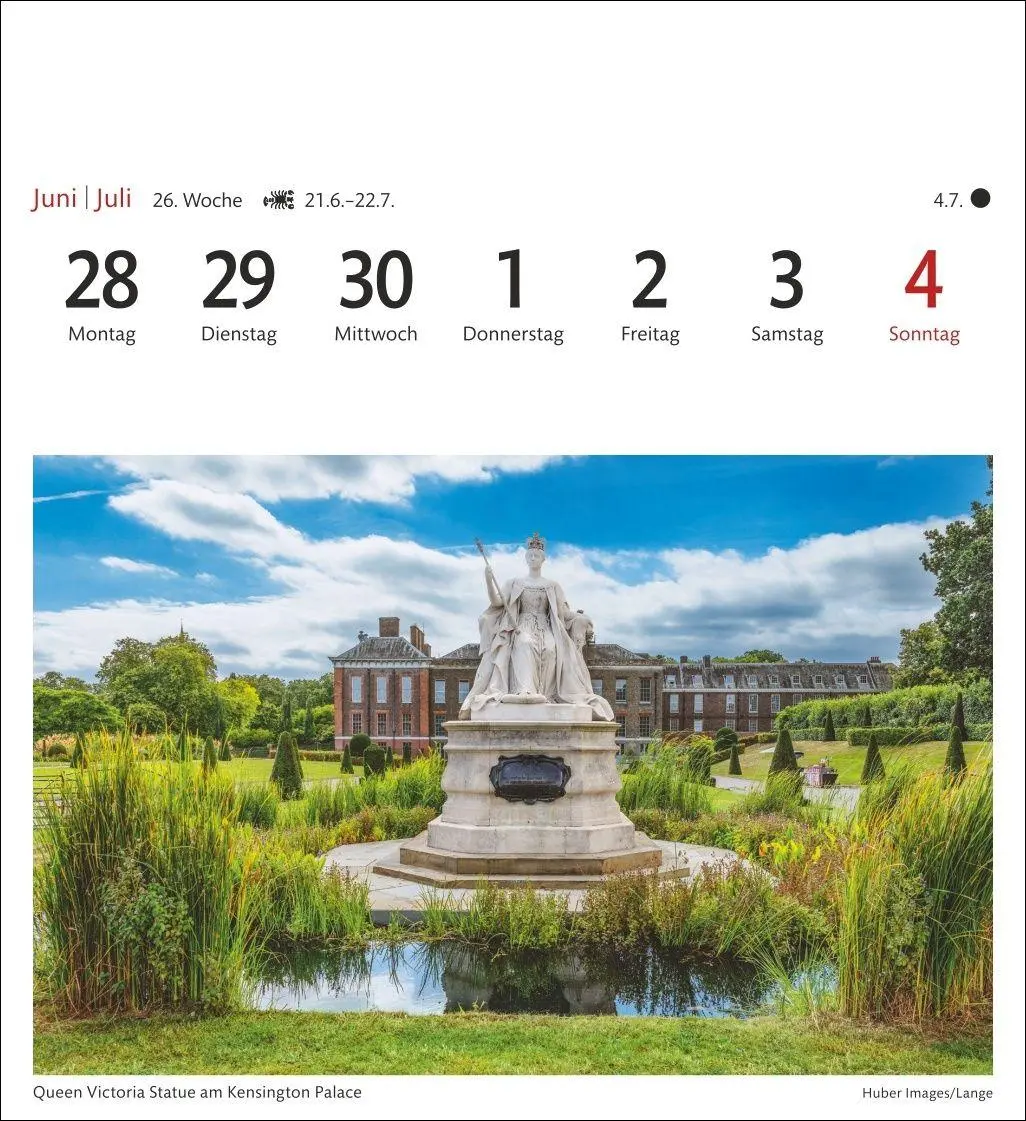 Bild: 9783840040054 | London Sehnsuchtskalender 2027 - Wochenkalender mit 53 Postkarten