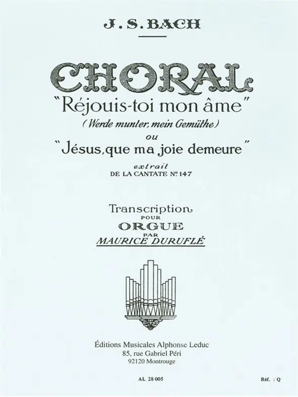 Cover: 9790046280054 | 10. Choral Extrait De La Cantate BWV 147 | Johann Sebastian Bach