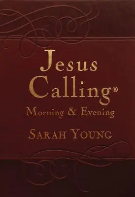 Cover: 9780718040154 | Jesus Calling Morning and Evening, Brown Leathersoft Hardcover,...