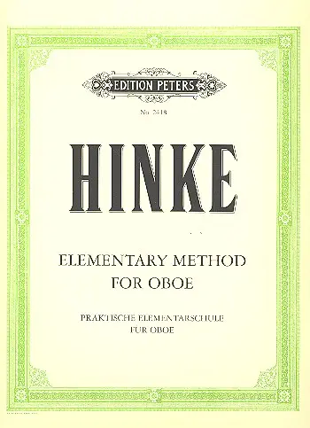 Cover: 9790577080154 | Praktische Elementarschule für Oboe / Elementary Method for Oboe