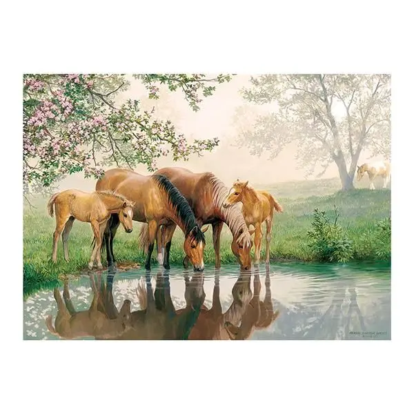 Bild: 625012470254 | Cobble Hill Pferdefamilie 350 Teile | Spiel | In Spielebox | 3847025