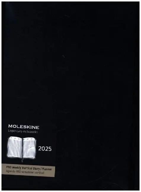 Cover: 8056999270254 | Moleskine 12 Monate Pro Wochen Notizkalender 2025, Pro XL, Schwarz