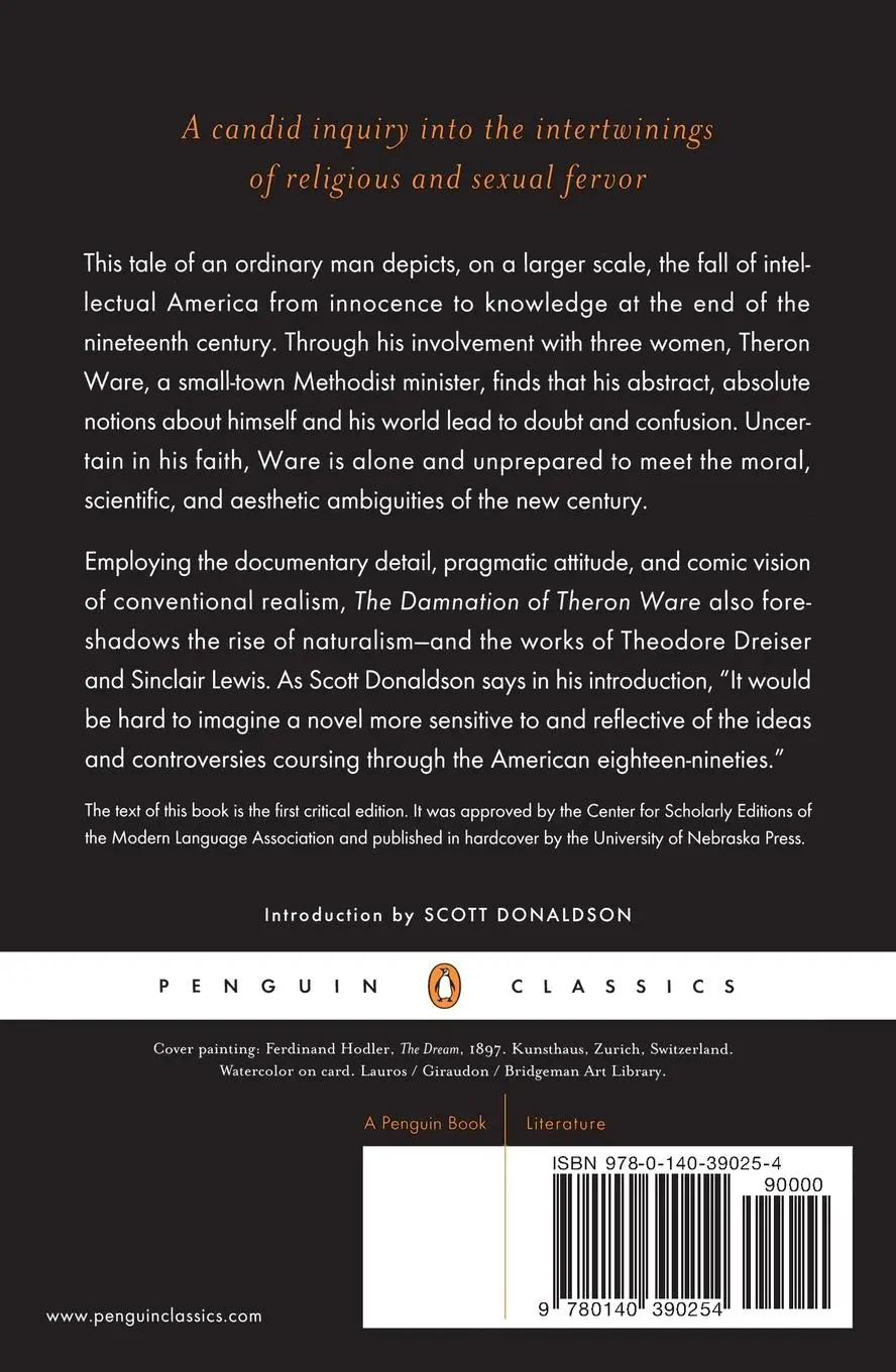 Rückseite: 9780140390254 | The Damnation of Theron Ware | Or Illumination | Harold Frederic