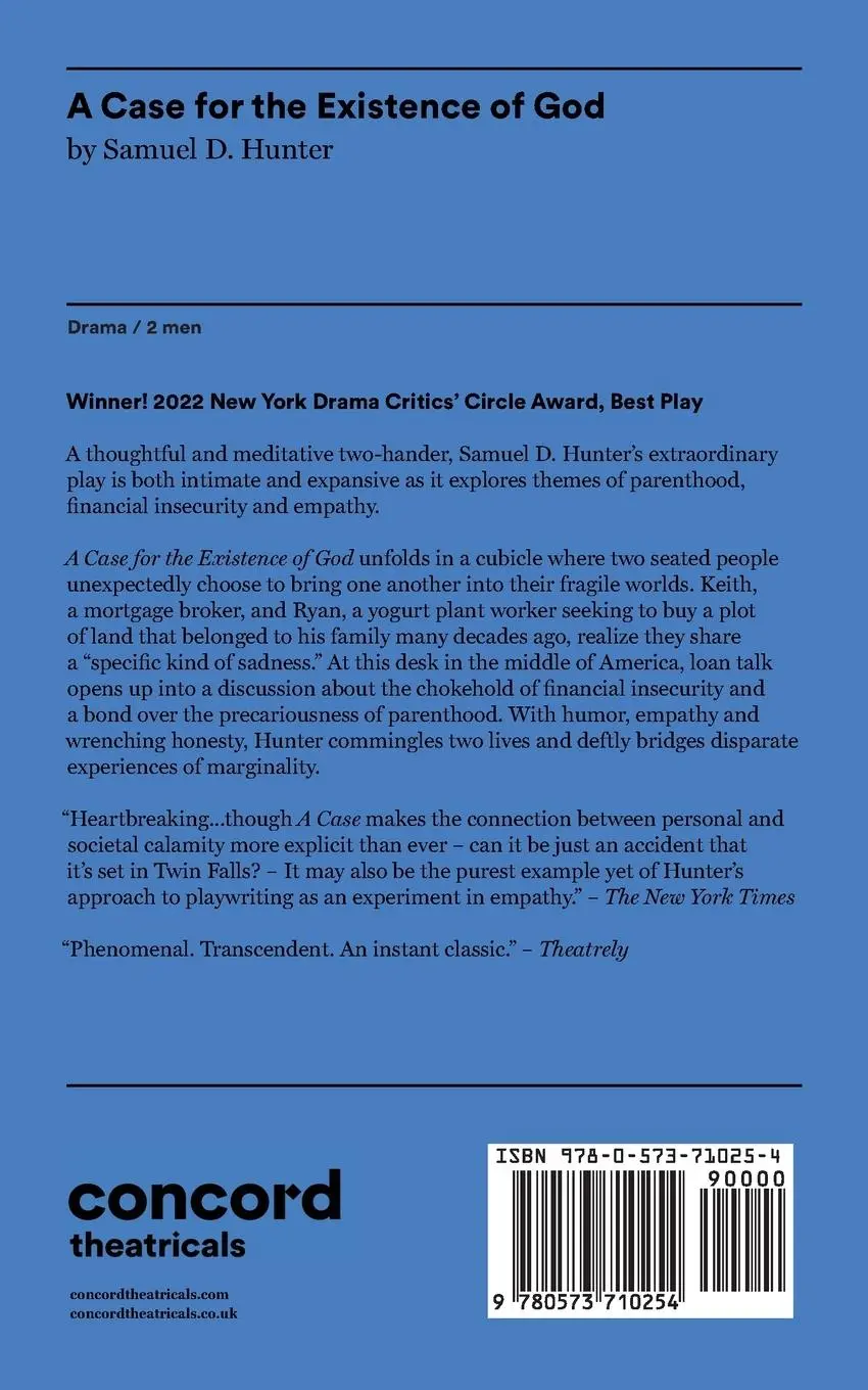 Rückseite: 9780573710254 | A Case for the Existence of God | Samuel D. Hunter | Taschenbuch