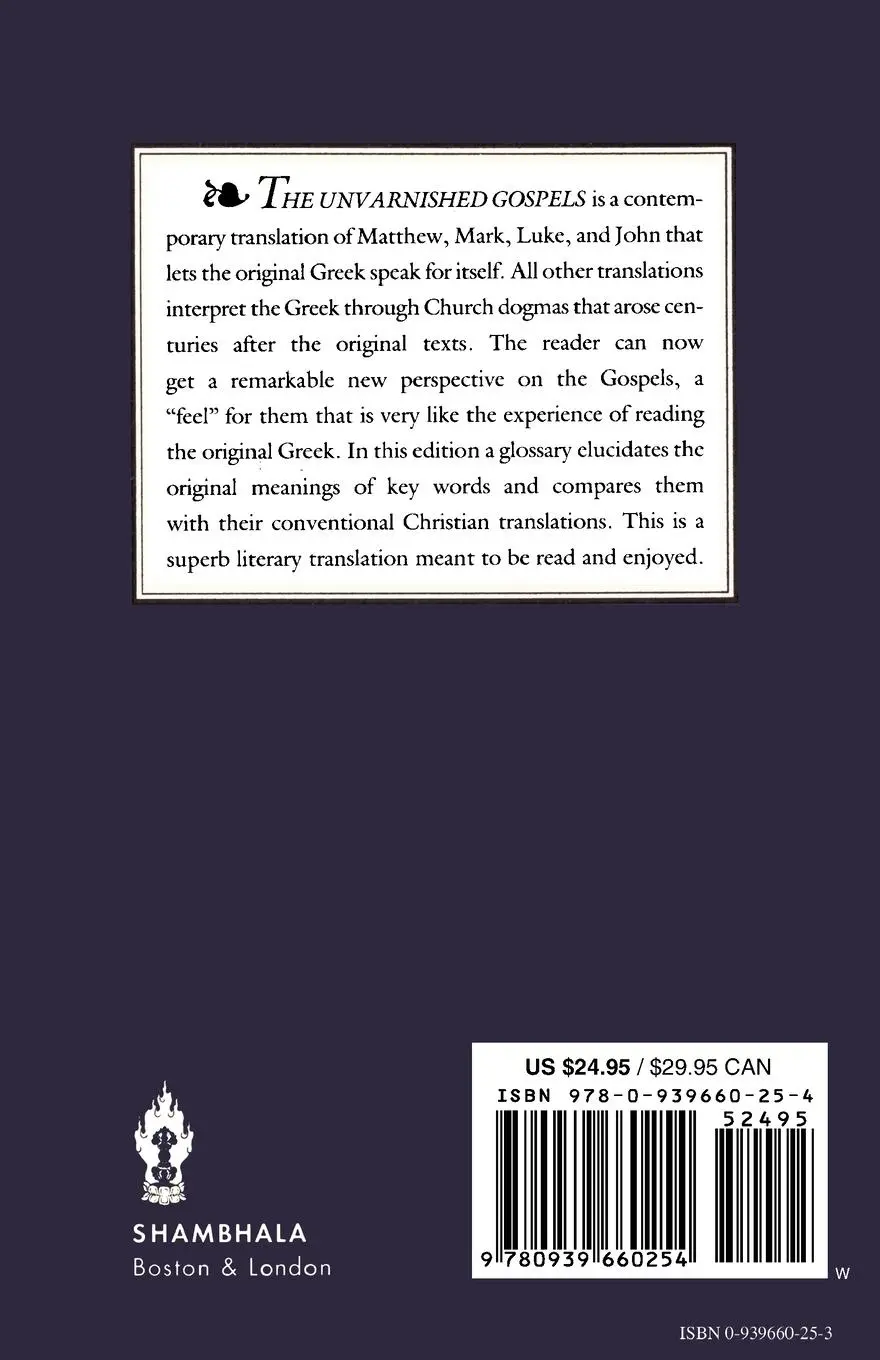 Rückseite: 9780939660254 | The Unvarnished Gospels | Andy Gaus | Taschenbuch | Englisch | 1999