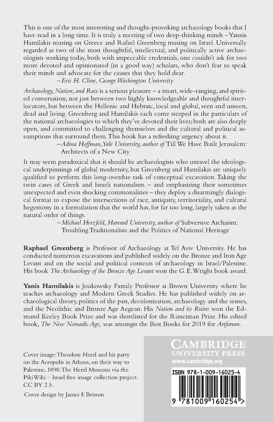 Rückseite: 9781009160254 | Archaeology, Nation, and Race | Raphael Greenberg (u. a.) | Buch