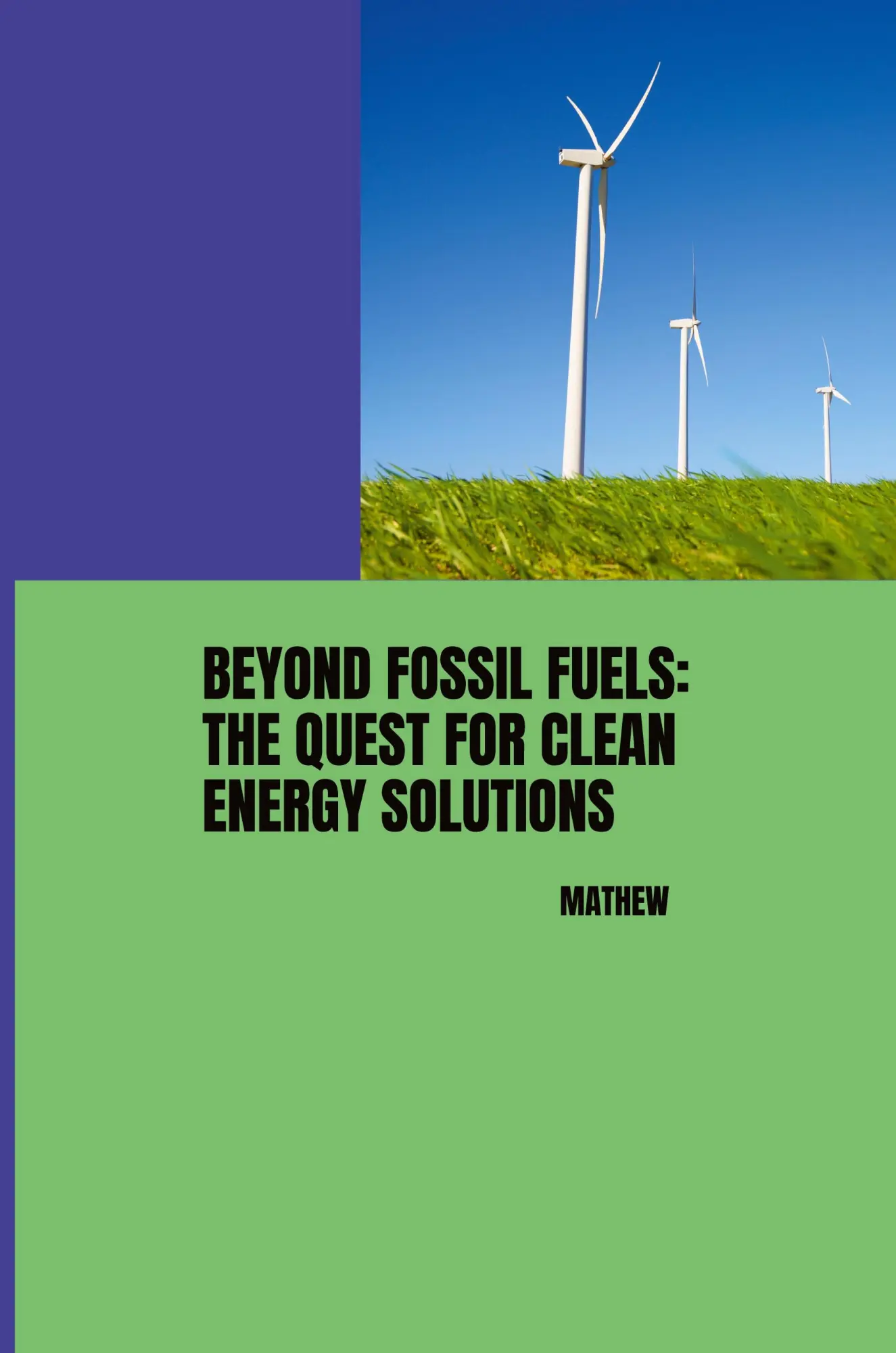 Beyond Fossil Fuels The Quest for Clean Energy Solutions - Mathew Kartoniert (TB)