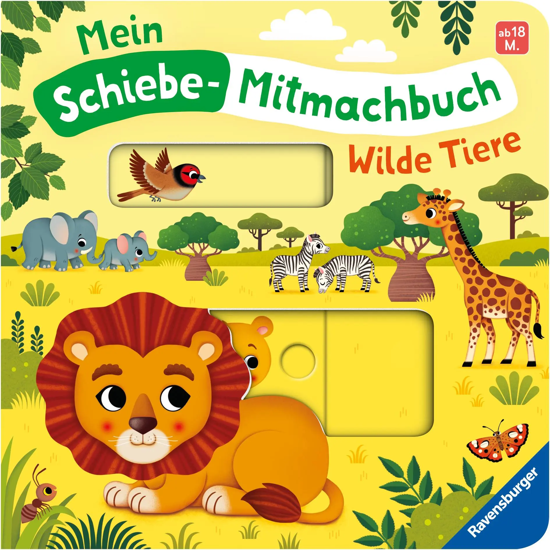 Bild: 9783473420254 | Mein Schiebe-Mitmachbuch - Wilde Tiere | Bernd Penners | Buch | 12 S.