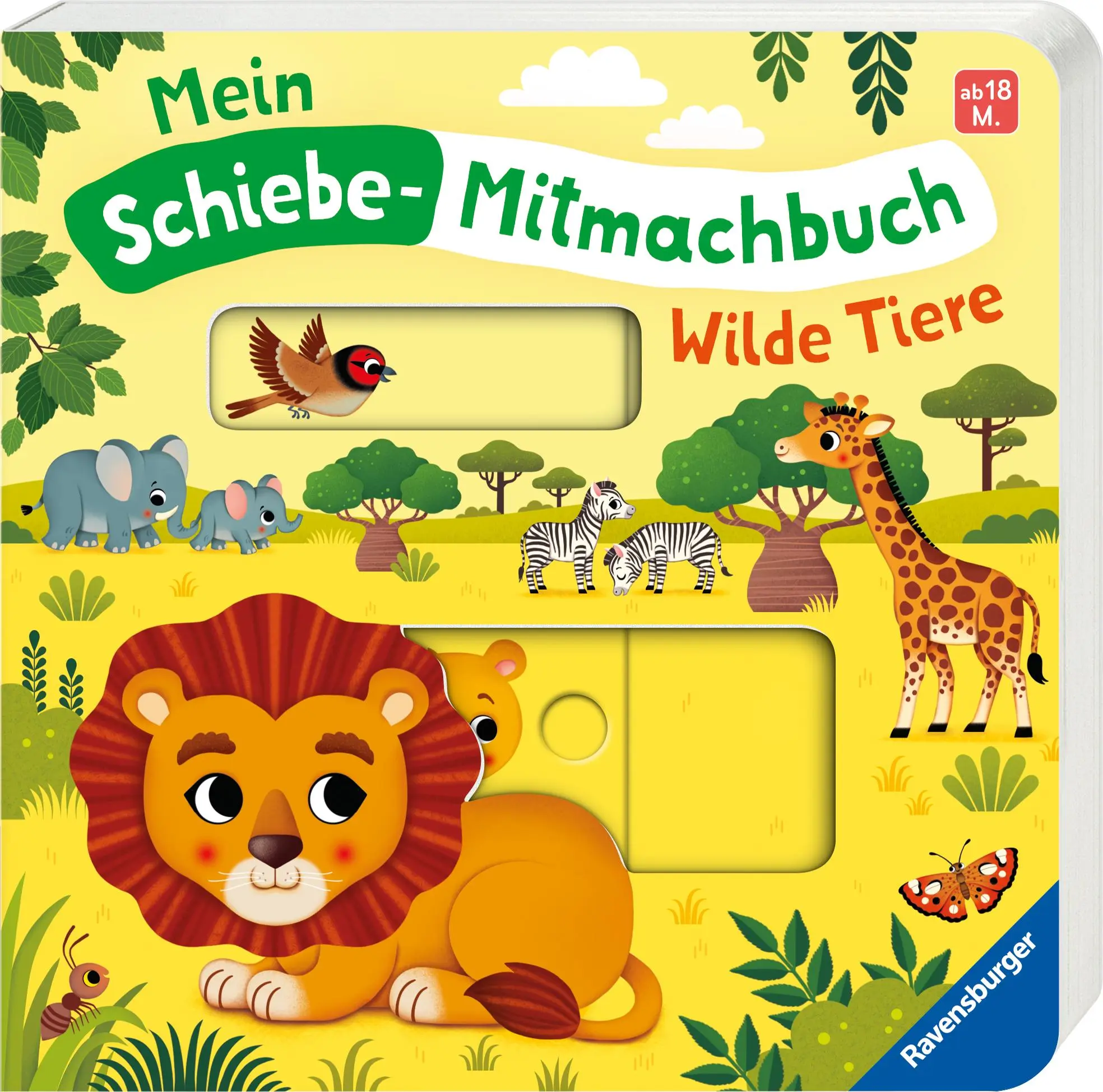 Bild: 9783473420254 | Mein Schiebe-Mitmachbuch - Wilde Tiere | Bernd Penners | Buch | 12 S.