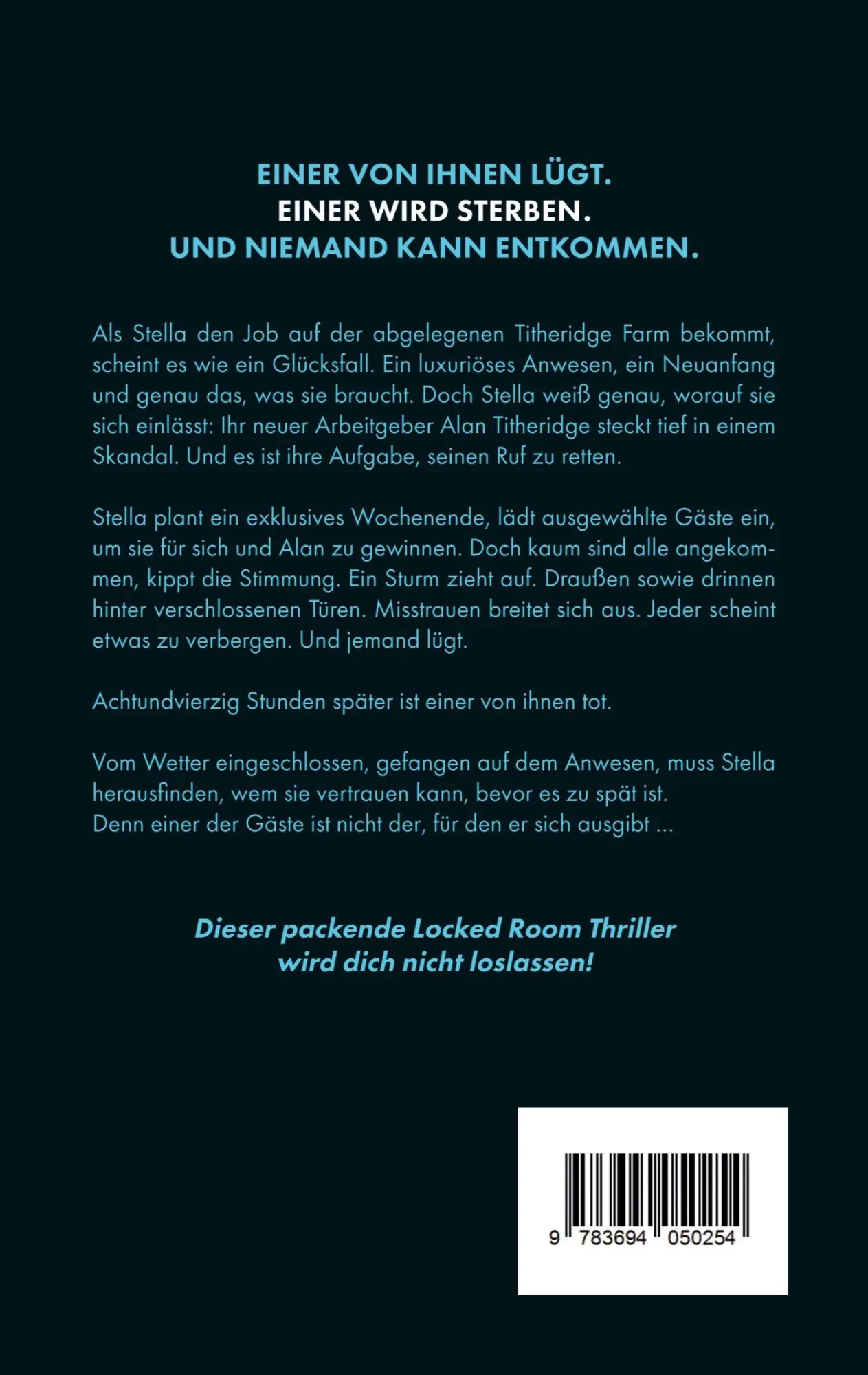 Rückseite: 9783694050254 | Einer von ihnen lügt | C. L. Swatman | Taschenbuch | 292 S. | Deutsch