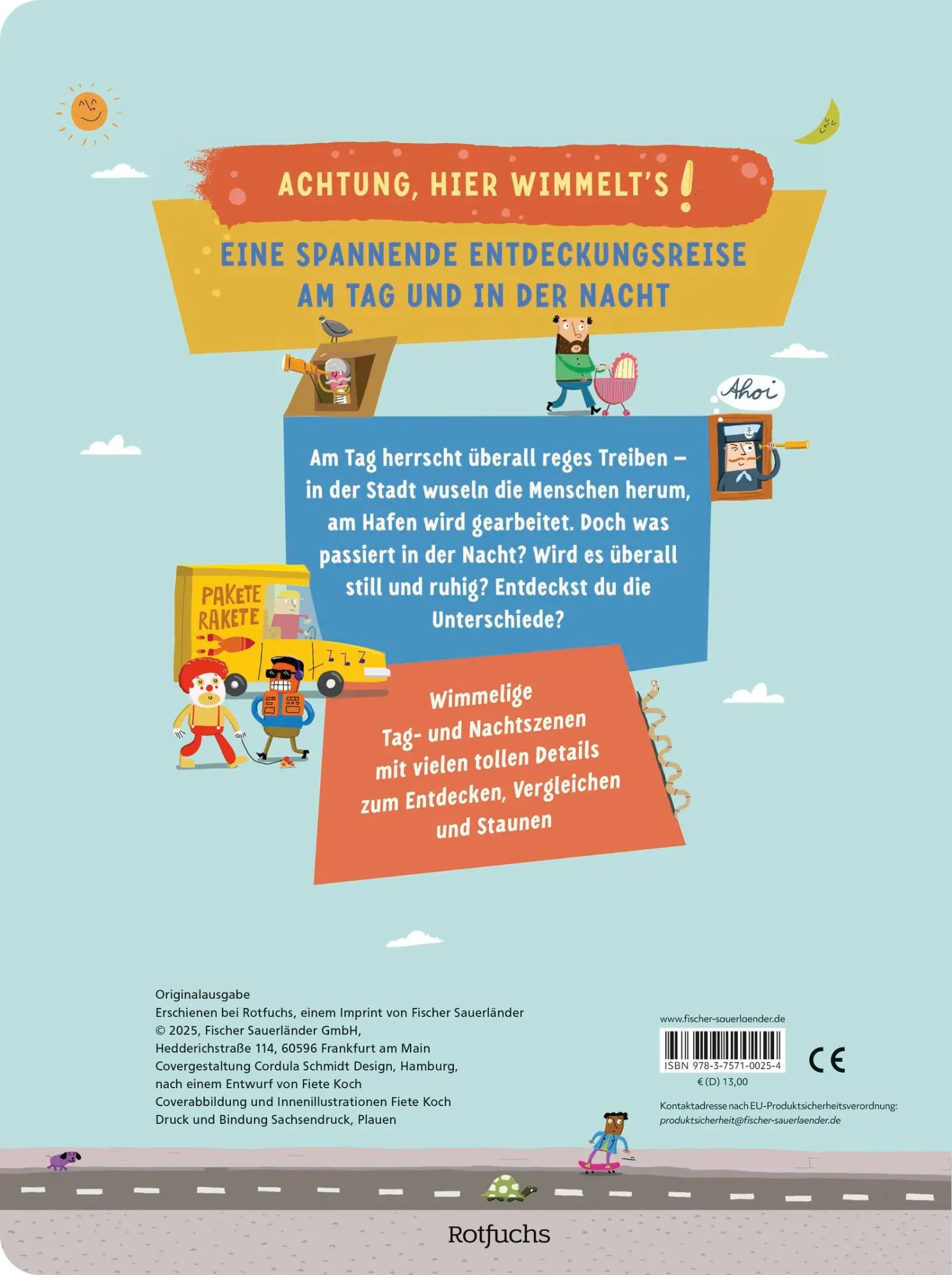 Rückseite: 9783757100254 | Was passiert am Tag, was passiert in der Nacht? | Fiete Koch | Buch