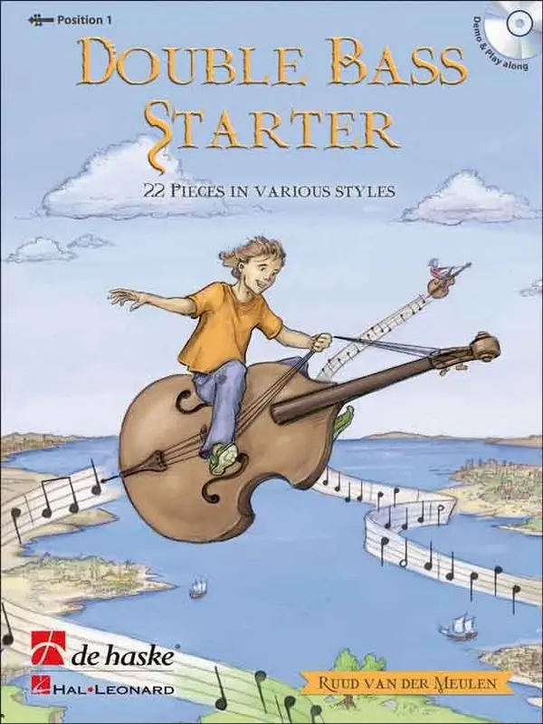 Cover: 9790035200254 | Double Bass Starter | 22 Pieces in various styles | Meulen | Buch + CD