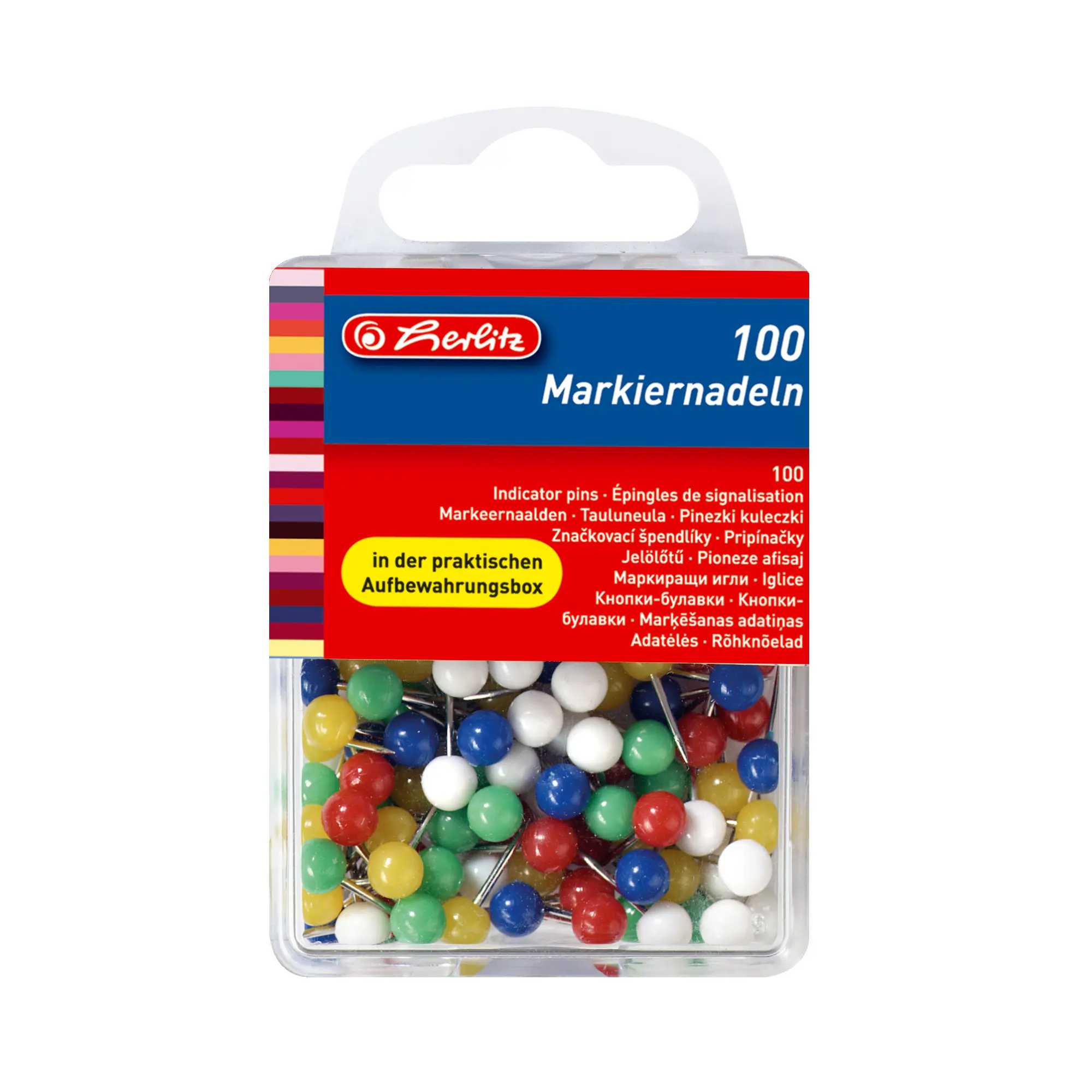 Cover: 4008118770354 | Herlitz Markiernadel farbig 100 Stück | 8770356 | 2022 | herlitz
