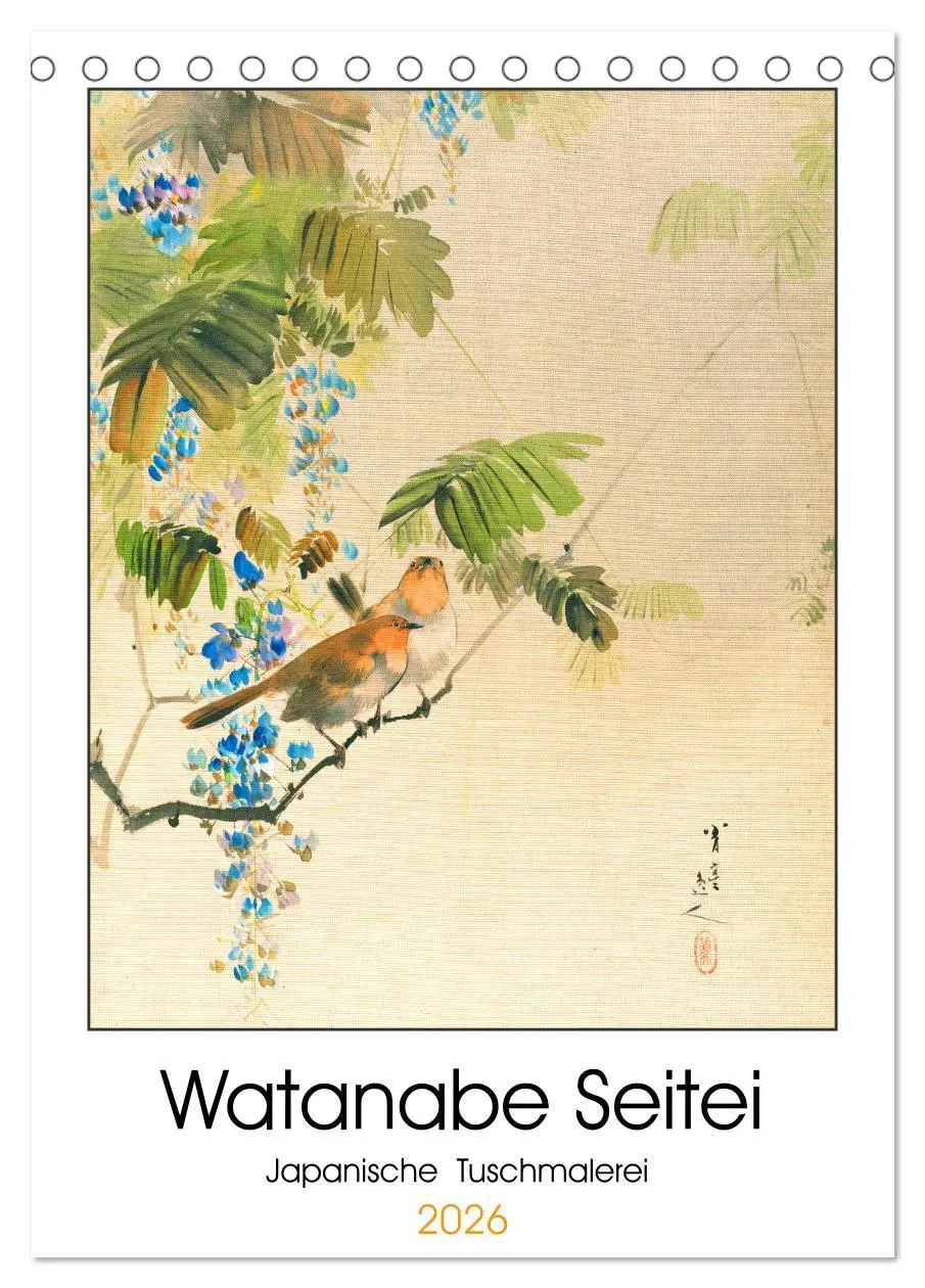 Cover: 9783457290354 | Watanabe Seitei - Japanische Tuschmalerei (Tischkalender 2026 DIN...