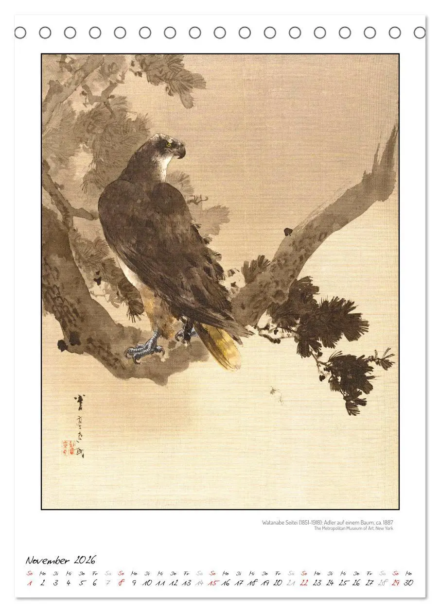 Bild: 9783457290354 | Watanabe Seitei - Japanische Tuschmalerei (Tischkalender 2026 DIN...