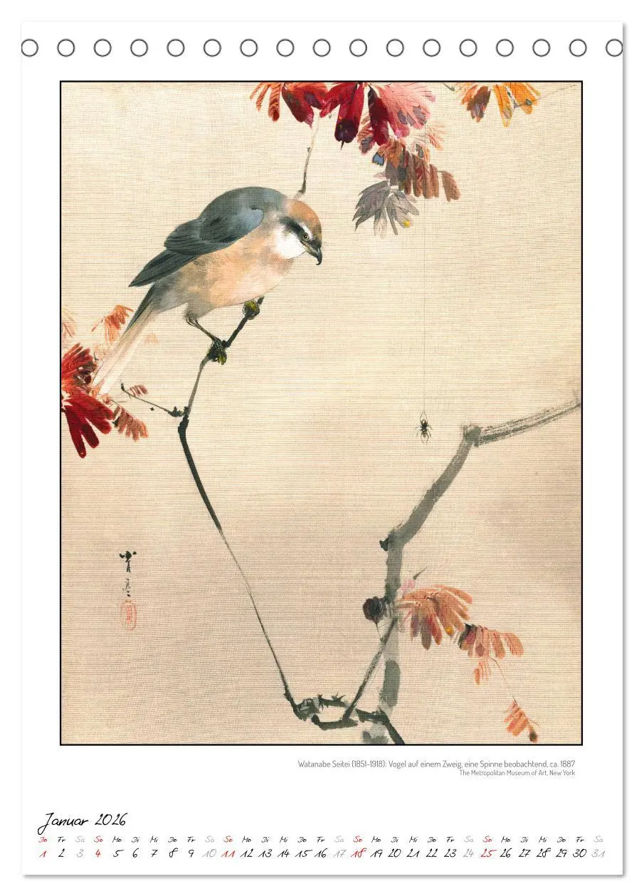 Bild: 9783457290354 | Watanabe Seitei - Japanische Tuschmalerei (Tischkalender 2026 DIN...