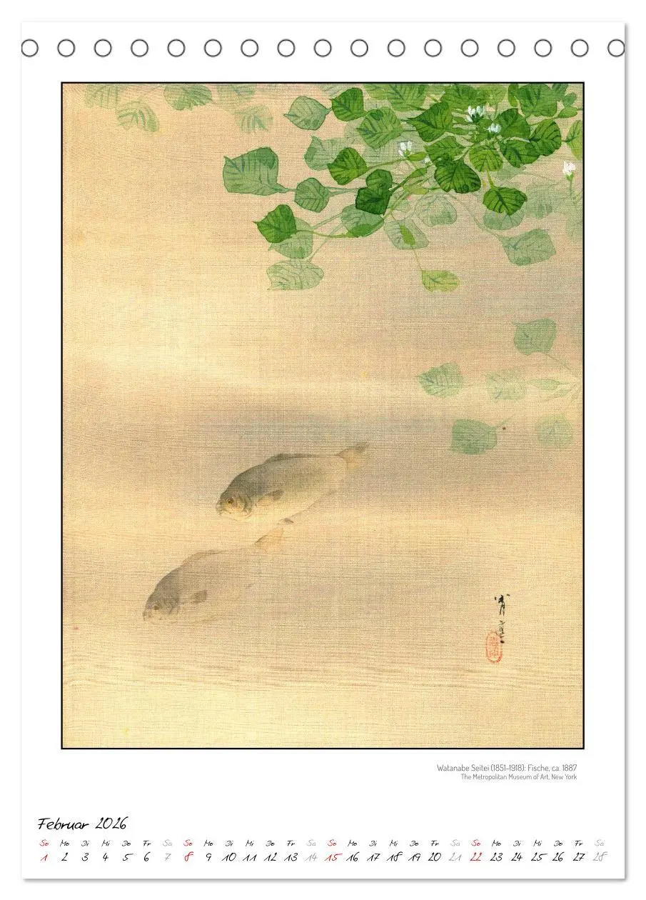 Bild: 9783457290354 | Watanabe Seitei - Japanische Tuschmalerei (Tischkalender 2026 DIN...