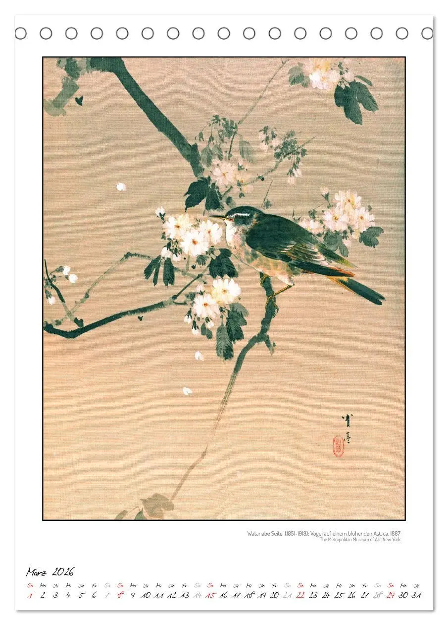 Bild: 9783457290354 | Watanabe Seitei - Japanische Tuschmalerei (Tischkalender 2026 DIN...