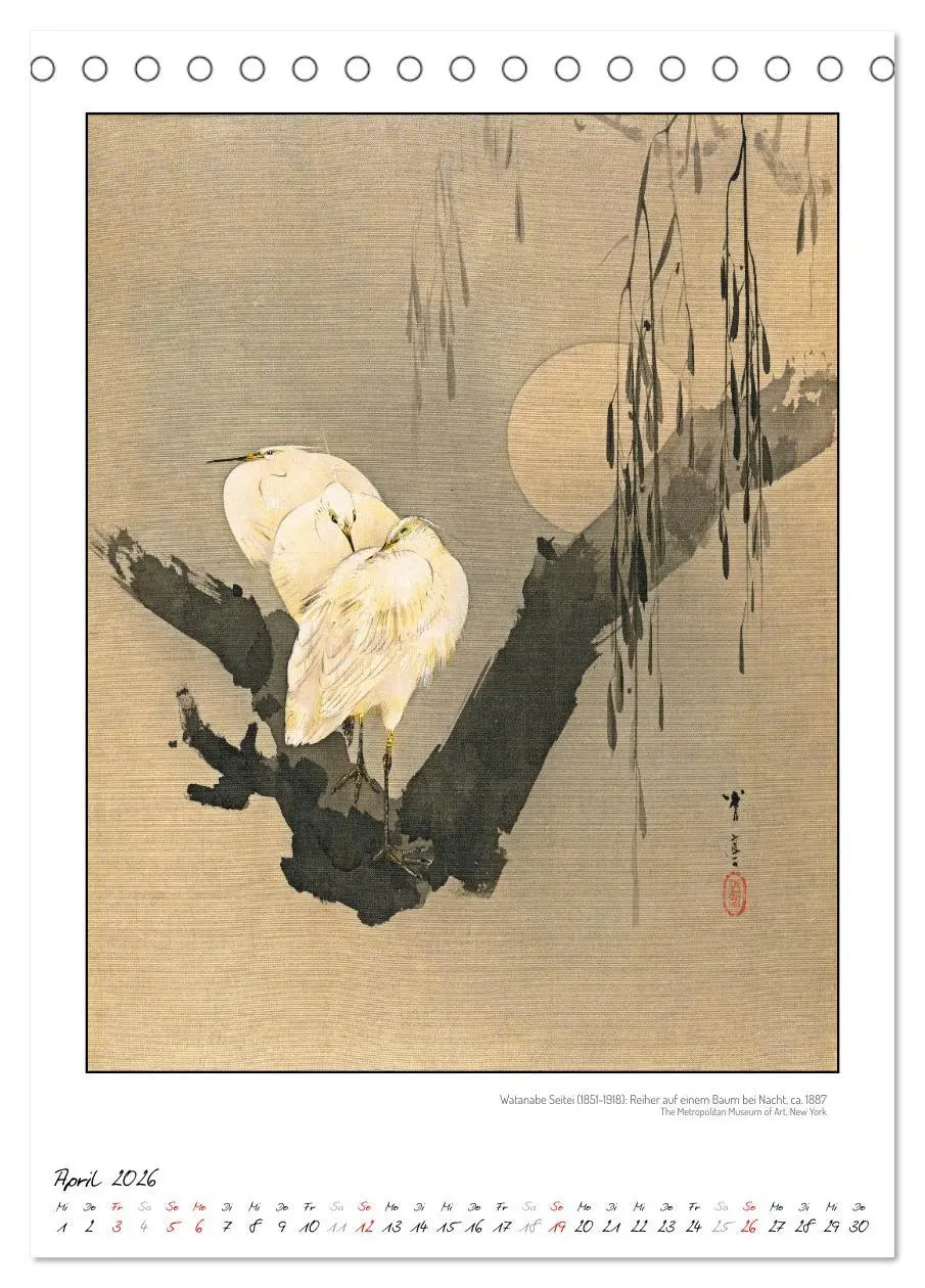 Bild: 9783457290354 | Watanabe Seitei - Japanische Tuschmalerei (Tischkalender 2026 DIN...