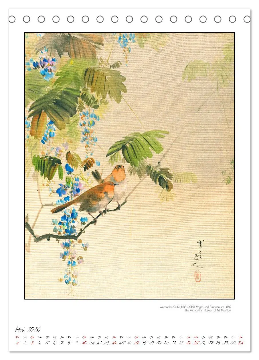 Bild: 9783457290354 | Watanabe Seitei - Japanische Tuschmalerei (Tischkalender 2026 DIN...