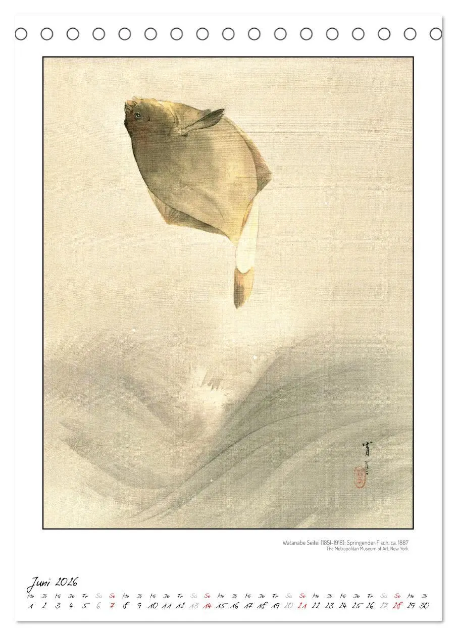 Bild: 9783457290354 | Watanabe Seitei - Japanische Tuschmalerei (Tischkalender 2026 DIN...