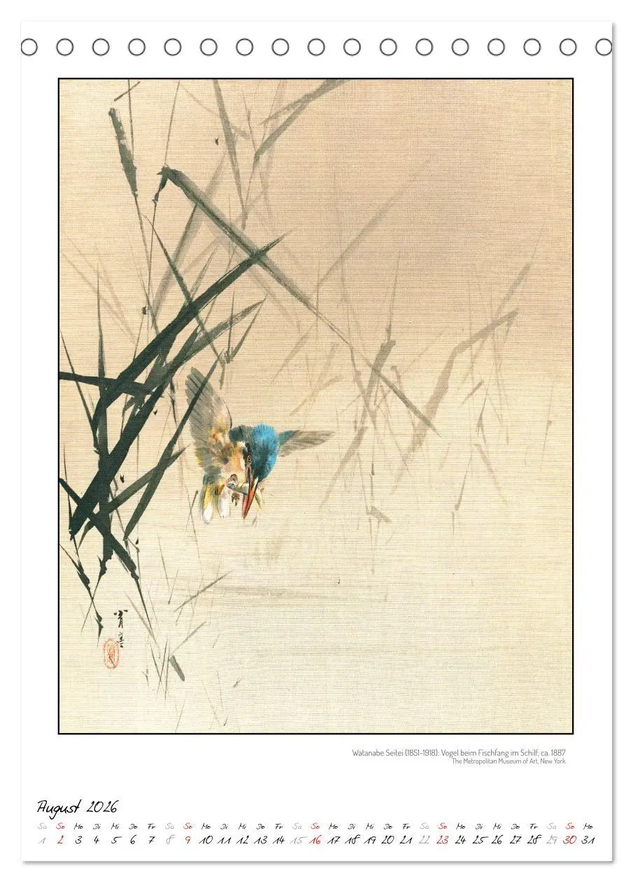 Bild: 9783457290354 | Watanabe Seitei - Japanische Tuschmalerei (Tischkalender 2026 DIN...