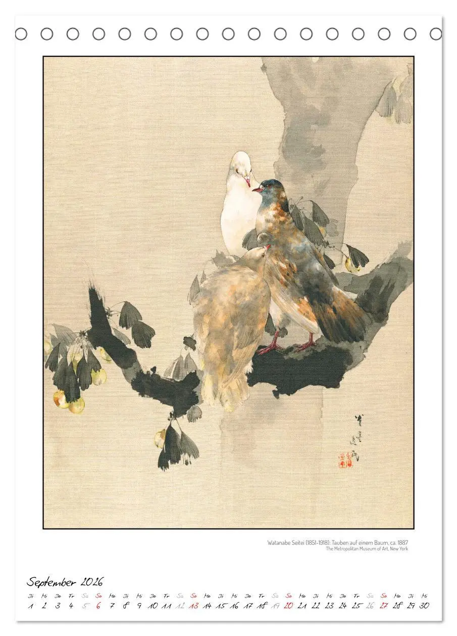 Bild: 9783457290354 | Watanabe Seitei - Japanische Tuschmalerei (Tischkalender 2026 DIN...