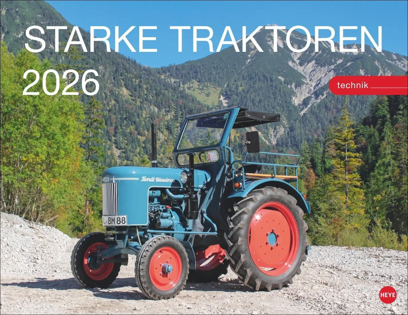 Cover: 9783756410354 | Starke Traktoren Posterkalender 2026 | Heye | Kalender | Spiralbindung