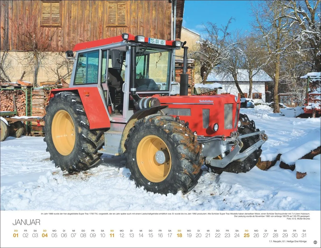 Bild: 9783756410354 | Starke Traktoren Posterkalender 2026 | Heye | Kalender | Spiralbindung