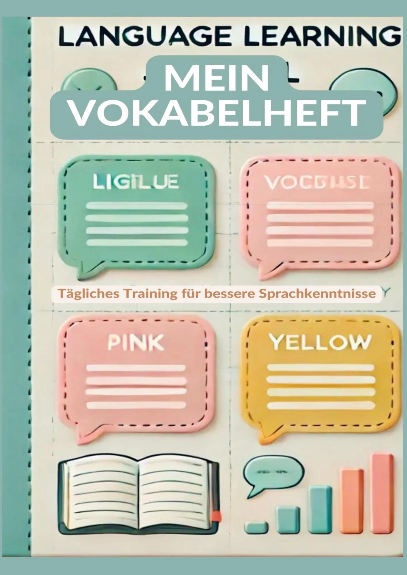 Cover: 9789403750354 | MEIN VOKABELHEFT: mit 4 Spalten | Anna Schreiber | Taschenbuch | 2024