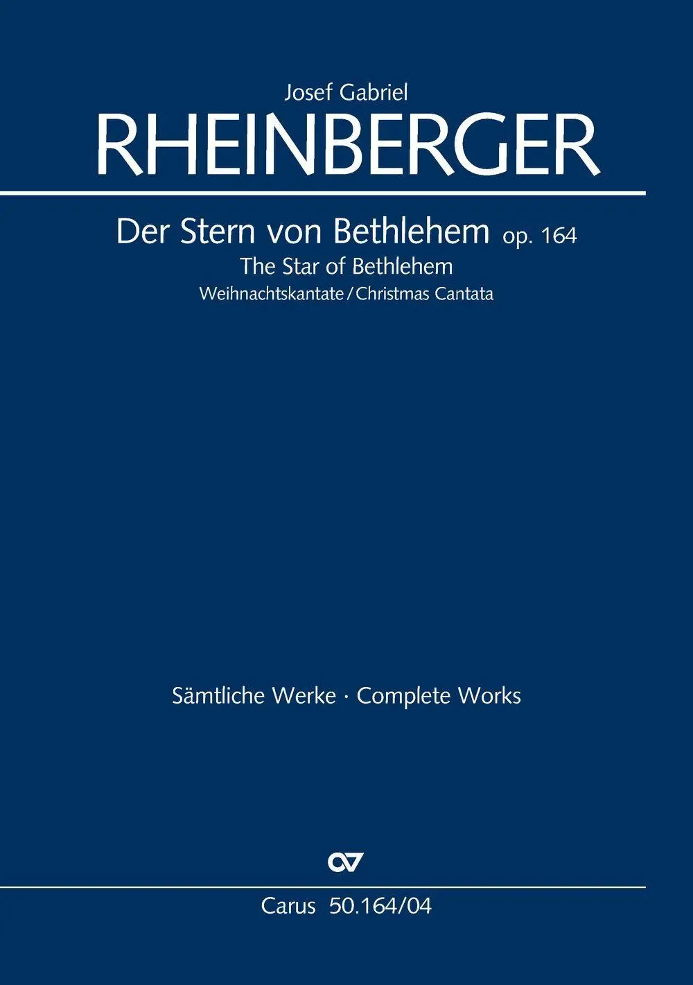 Cover: 9790007330354 | Der Stern von Bethlehem (Klavierauszug) | Josef Gabriel Rheinberger