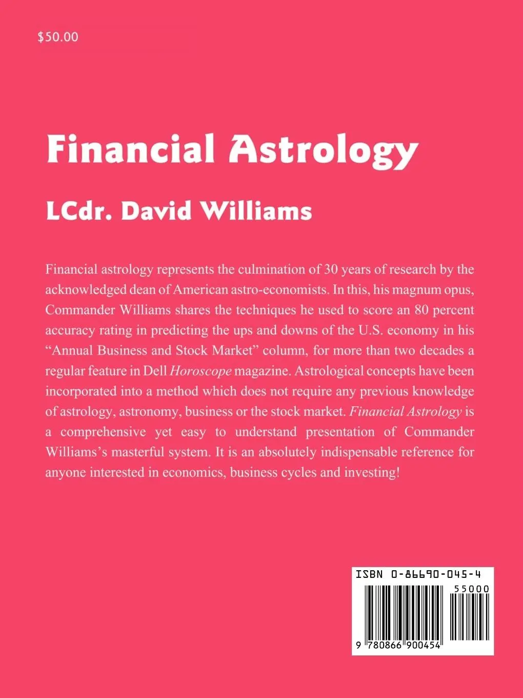 Rückseite: 9780866900454 | Financial Astrology | David Williams | Taschenbuch | Englisch | 2000