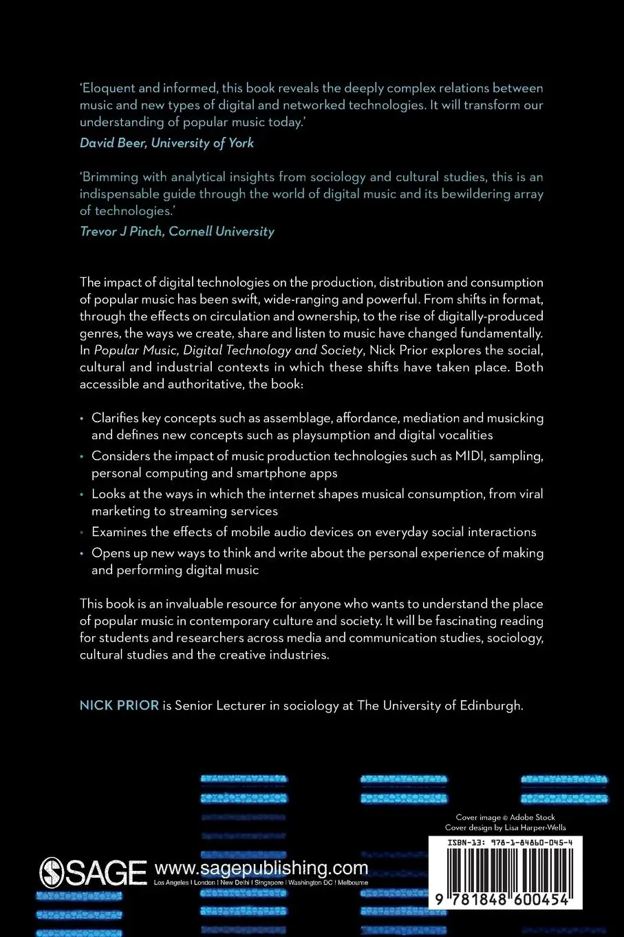 Rückseite: 9781848600454 | Popular Music, Digital Technology and Society | Nick Prior | Buch