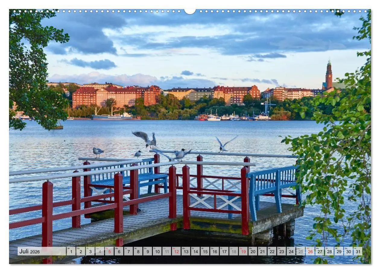 Bild: 9783457970454 | Stockholm an Mittsommer (hochwertiger Premium Wandkalender 2026 DIN...