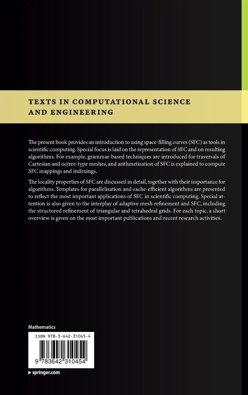 Rückseite: 9783642310454 | Space-Filling Curves | Michael Bader | Buch | xiii | Englisch | 2012