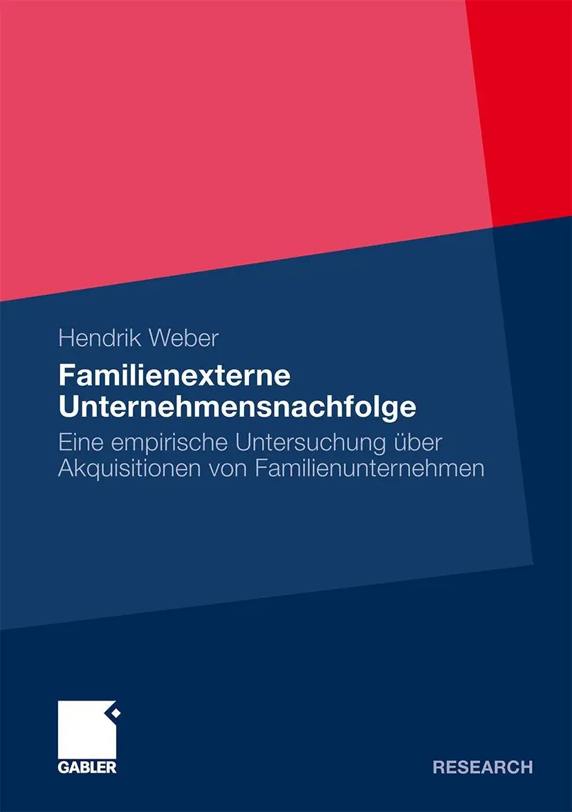 Cover: 9783834920454 | Familienexterne Unternehmensnachfolge | Hendrik Weber | Taschenbuch
