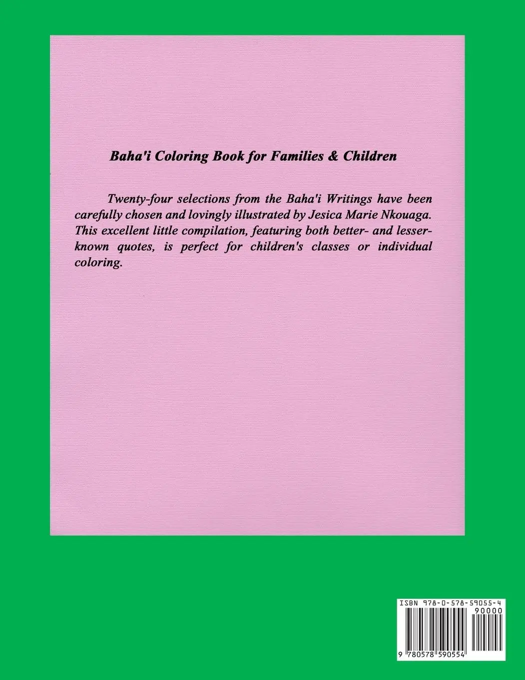 Rückseite: 9780578590554 | Baha'i Coloring Book for Families and Children | Jesica M Nkouaga