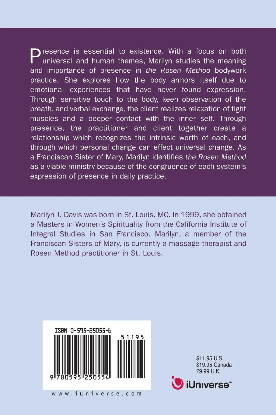 Rückseite: 9780595250554 | The Rosen Method | Coming Alive and Staying Alive in the 21st Century